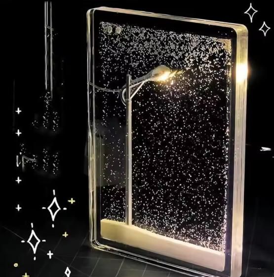 Snow Scene Light Street